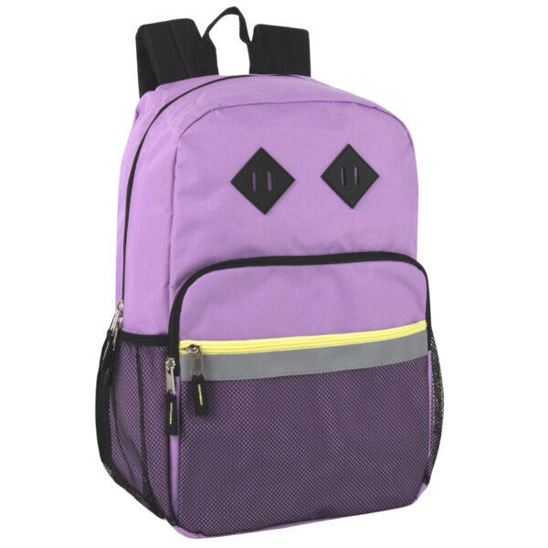 18 inch Girl's Reflective Stripe Backpack
